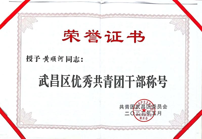 喜报!团武昌区委表彰我校四个先进集体和个人! 喜报!团武昌区委表彰我校四个先进集体和个人!