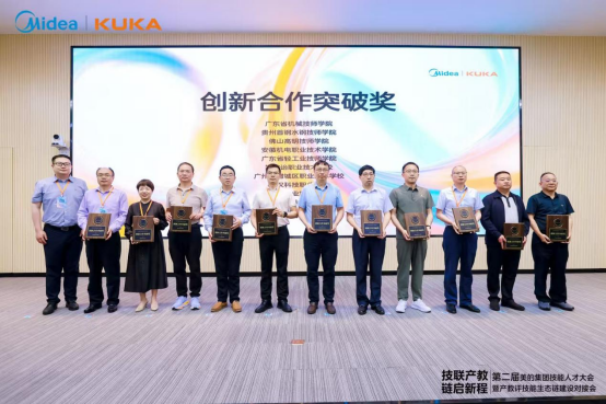 产教协同 智领未来——我院获美的集团第二届技能人才大会创新合作突破奖