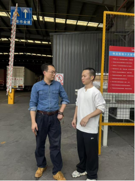 我院2023级辅导员赴美的集团走访看望实习学生